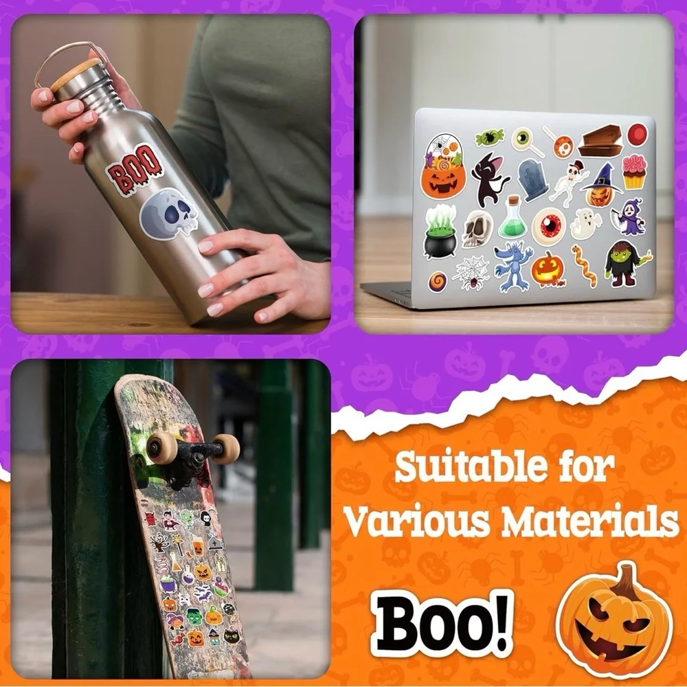 50 Halloween Sticker Set